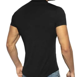 ES Collection Chemises / Polos-Chemisette Slim Fit Microfibre Noire