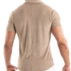 TOF Paris Chemises / Polos-Chemisette Velours Côtelé Beige