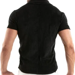 TOF Paris Chemises / Polos-Chemisette Velours Côtelé Noire