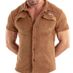 TOF Paris Chemises / Polos-Chemisette Velours Côtelé Ocre