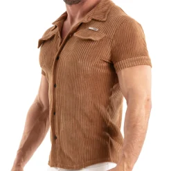 TOF Paris Chemises / Polos-Chemisette Velours Côtelé Ocre