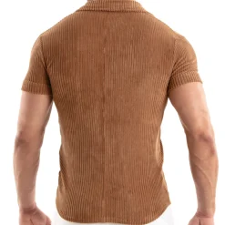 TOF Paris Chemises / Polos-Chemisette Velours Côtelé Ocre