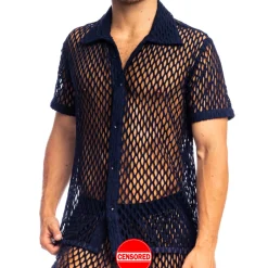 L'Homme invisible Hauts|Chemises / Polos-Chemisette Zephiro Bleu Marine