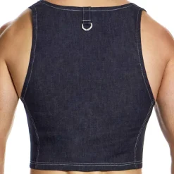 Modus Vivendi Débardeurs-Crop Top Denim Bleu