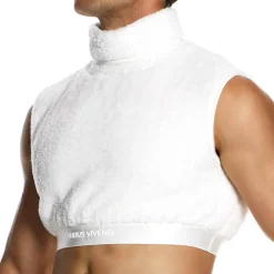 Modus Vivendi Débardeurs-Crop Top Fourrure Blanc