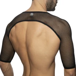 Addicted Tenues Sexy|Harnais-Crop Top Mesh Noir