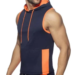 Addicted Débardeurs-Débardeur à Capuche AD Bleu Marine