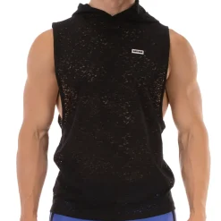 Barcode Débardeurs-Débardeur à Capuche Samuel Noir