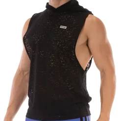 Barcode Débardeurs-Débardeur à Capuche Samuel Noir