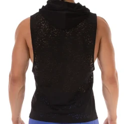 Barcode Débardeurs-Débardeur à Capuche Samuel Noir