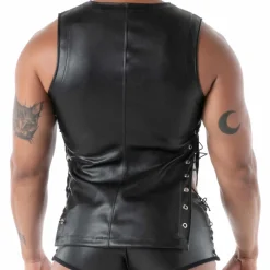 TOF Paris Tenues Sexy|Débardeurs-Débardeur à Lacets Kinky Noir