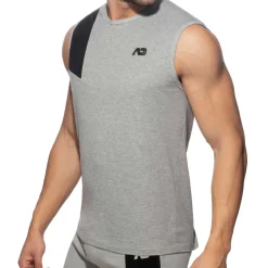 Addicted Débardeurs-Débardeur AD Coton Gris Chiné