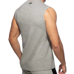 Addicted Débardeurs-Débardeur AD Coton Gris Chiné