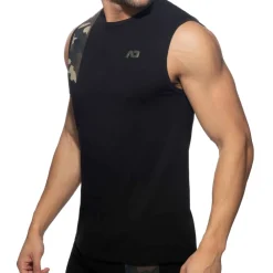 Addicted Débardeurs-Débardeur AD Coton Noir