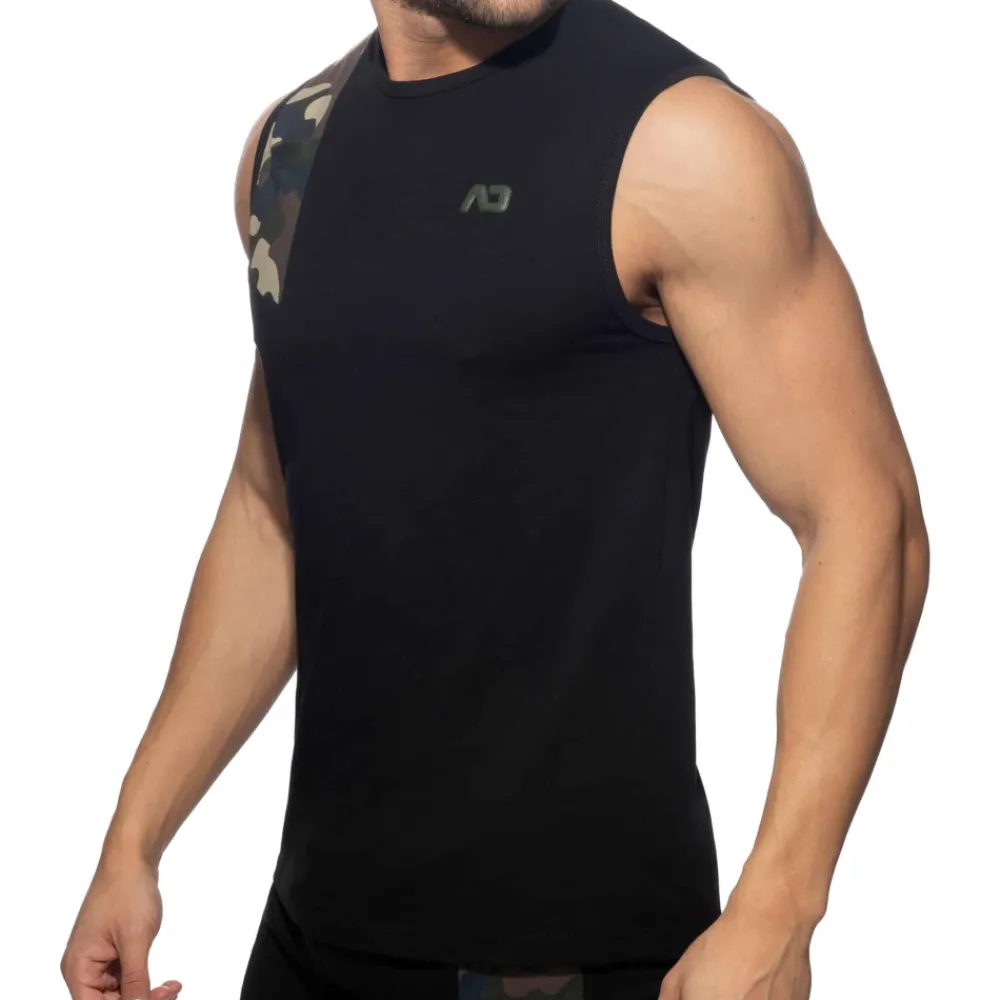 Addicted Débardeurs-Débardeur AD Coton Noir