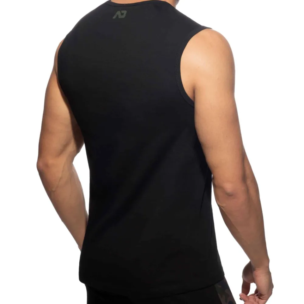 Addicted Débardeurs-Débardeur AD Coton Noir