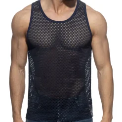 Addicted Débardeurs-Débardeur AD Open Mesh Marine