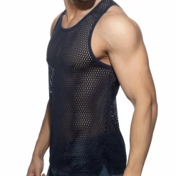 Addicted Débardeurs-Débardeur AD Open Mesh Marine