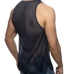 Addicted Débardeurs-Débardeur AD Open Mesh Marine