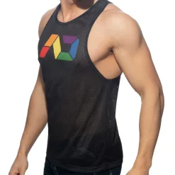 Addicted Débardeurs-Débardeur AD Rainbow Noir