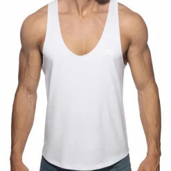 Addicted Débardeurs-Débardeur Basic Gym Blanc