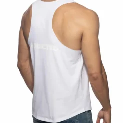 Addicted Débardeurs-Débardeur Basic Gym Blanc
