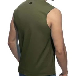 Addicted Débardeurs-Débardeur Basic Kaki