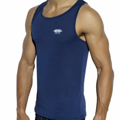 ES Collection Débardeurs-Débardeur Basic Marine