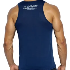 ES Collection Débardeurs-Débardeur Basic Marine