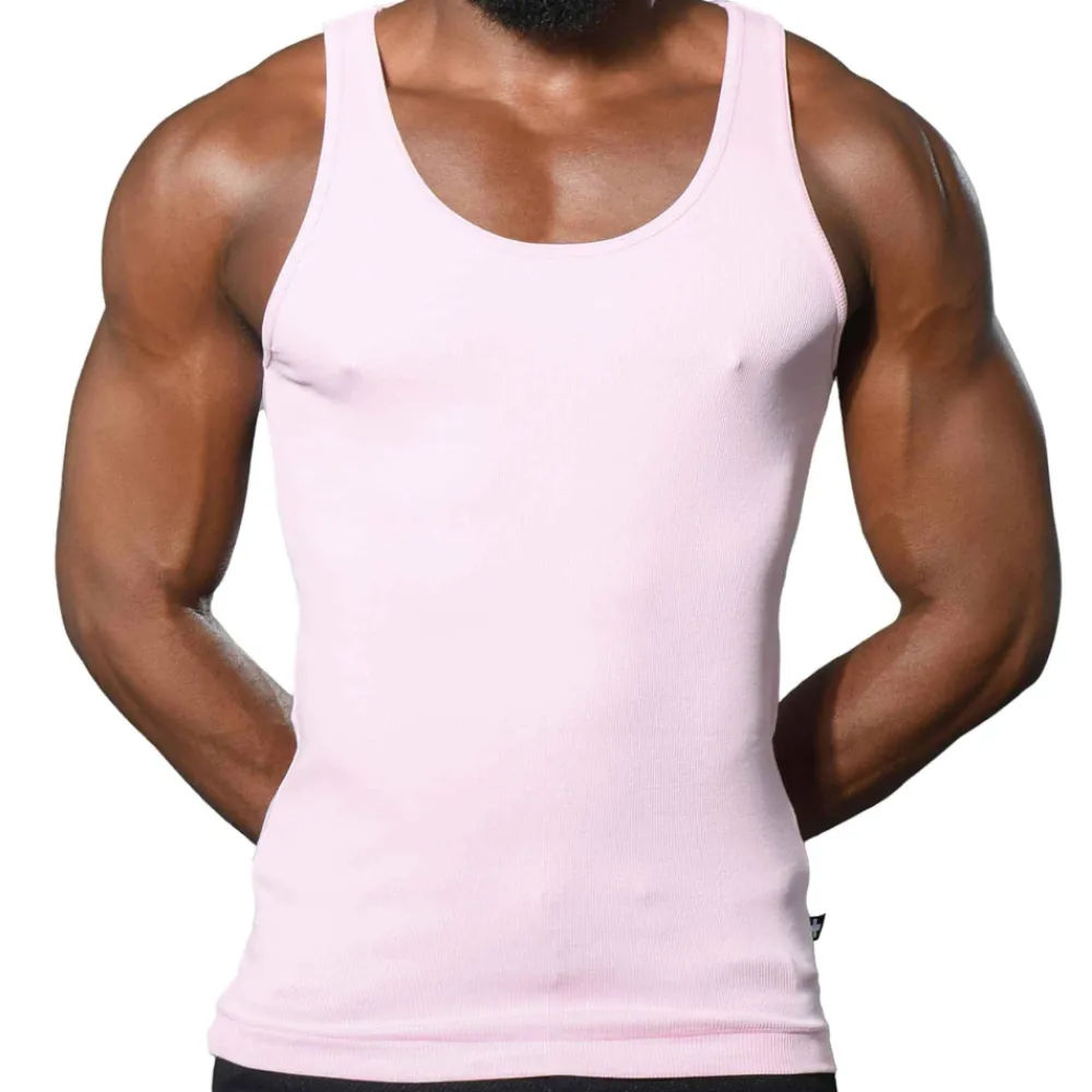 Andrew Christian Débardeurs-Débardeur Beater Rose