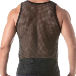 TOF Paris Débardeurs-Débardeur Circuit Mesh Noir