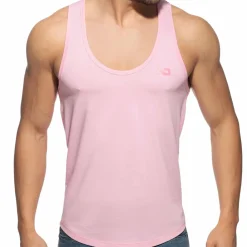 Addicted Débardeurs-Débardeur Col U Coton Rose