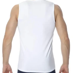 Doreanse Débardeurs-Débardeur Col V Essential Blanc