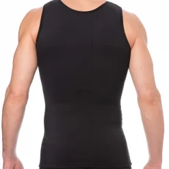 SKU Ventre Plat|Débardeurs-Débardeur Compression Ferme Noir