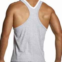 Modus Vivendi Débardeurs-Débardeur Coton Athletic Gris Chiné