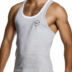 Modus Vivendi Débardeurs-Débardeur Coton Athletic Gris Chiné