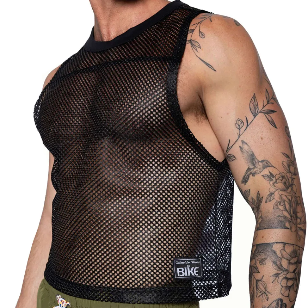 Bike Débardeurs-Débardeur Crop Practice Noir