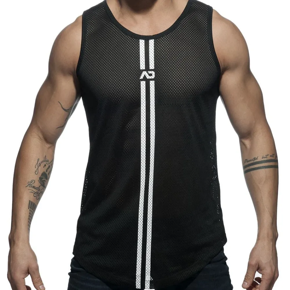 Addicted Débardeurs-Débardeur Double Stripe Noir