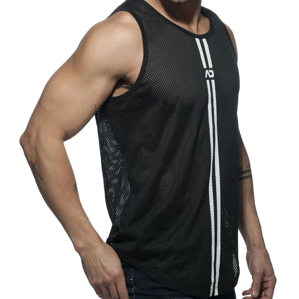 Addicted Débardeurs-Débardeur Double Stripe Noir