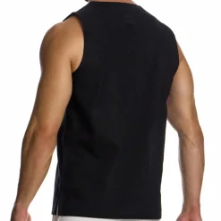 Modus Vivendi Débardeurs-Débardeur en Lin Noir