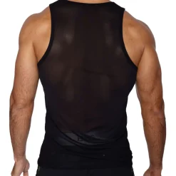 Bike Débardeurs-Débardeur en Mesh Noir