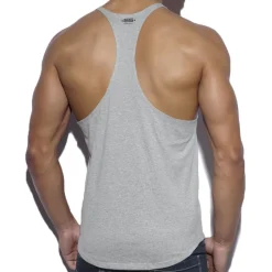 ES Collection Débardeurs-Débardeur Fitness Uni Gris