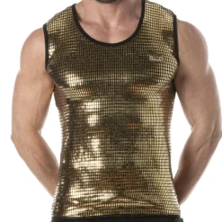TOF Paris Tenues Sexy|Débardeurs-Débardeur Glitter Or