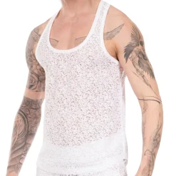 Barcode Débardeurs-Débardeur Joshua Blanc