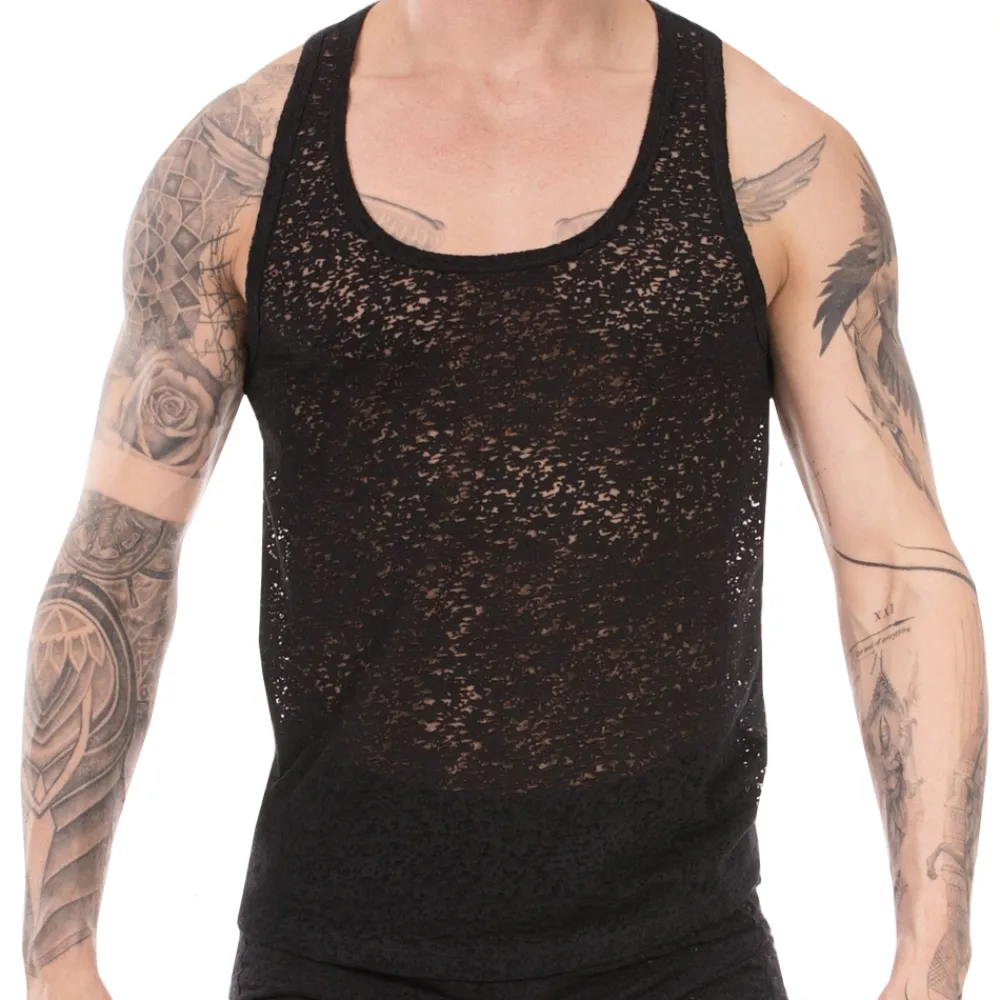 Barcode Débardeurs-Débardeur Joshua Noir