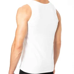 Garçon Français Débardeurs-Débardeur Logo Blanc