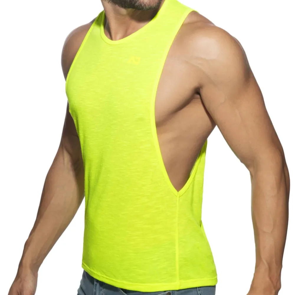 Addicted Débardeurs-Débardeur Low Rider Flame Jaune Fluo