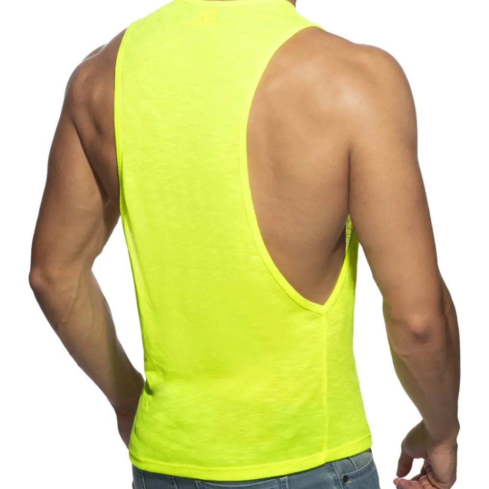 Addicted Débardeurs-Débardeur Low Rider Flame Jaune Fluo