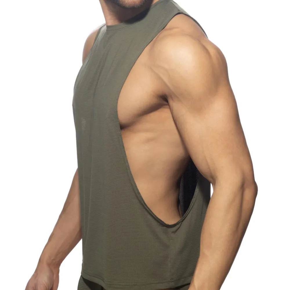 Addicted Débardeurs-Débardeur Low Rider Veloz Dry Kaki