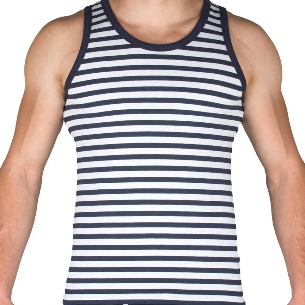 Garçon Français Débardeurs-Débardeur Marinière